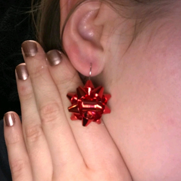 Dangle Bow drop earrings - Picture 3 of 16